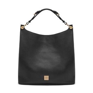 Mulberry Black Hobo Bag with Gold Accents